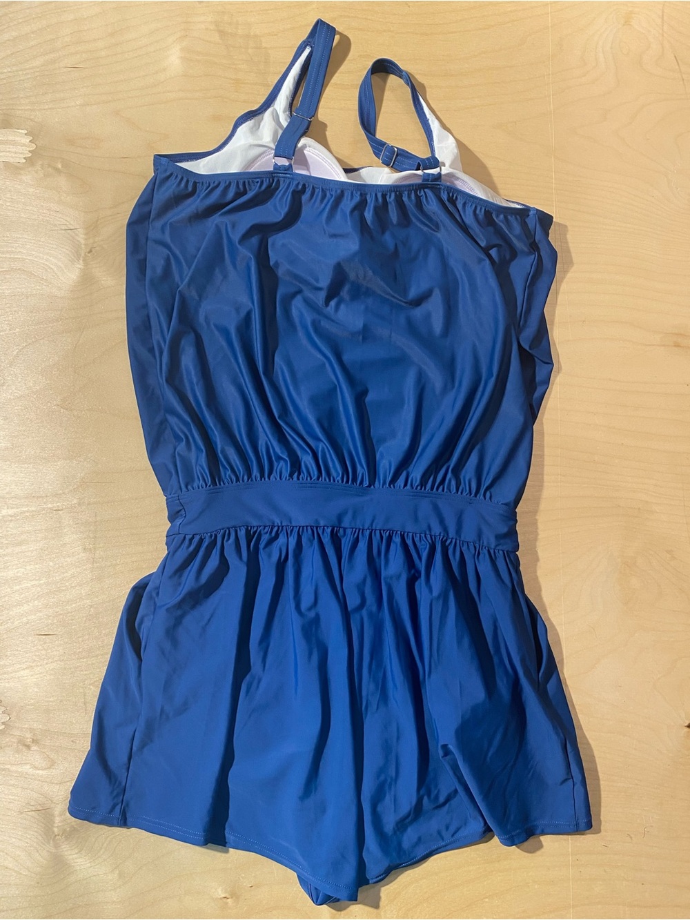 BloomChic Blue One-Piece Swim Romper with Palm Print 14-16 (Z) - Picture 9 of 9